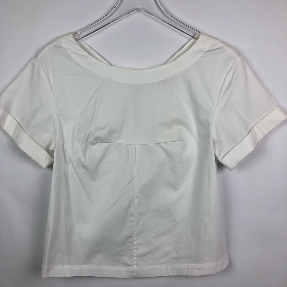 J.Crew | White Zipper Detail Business Basic | XXS